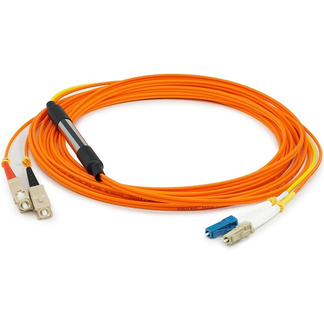 AddOn 3m Cisco CAB-MCP-LC-3M Compatible LC (Male) to SC (Male) Orange OM1 & OS1 Duplex Fiber Mode Conditioning Cable