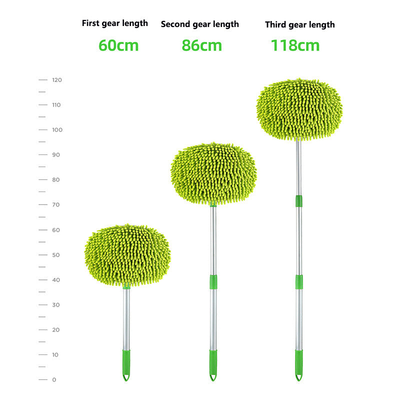 Upgrade Three section telescopic car washing mop Super absorbent Car Cleaning Car brushes Mop Window Wash Tool Dust Wax Mop Soft