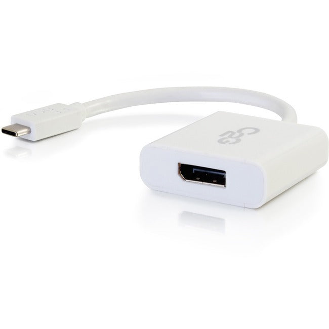 C2G USB C to DisplayPort Adapter Converter - USB to DisplayPort White TAA