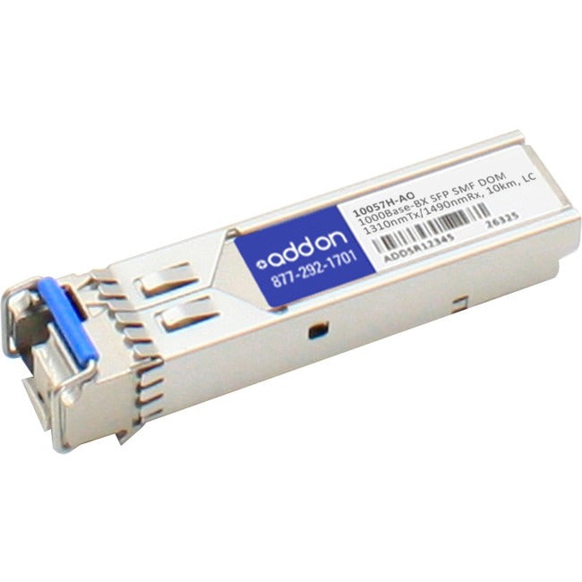 AddOn Extreme Networks 10057H Compatible TAA Compliant 1000Base-BX SFP Transceiver (SMF, 1310nmTx/1490nmRx, 10km, LC, DOM, Rugged) Default Title