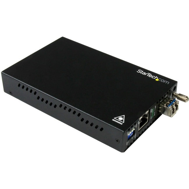 StarTech.com Gigabit Ethernet Copper-to-Fiber Media Converter - SM LC - 10 km - Ethernet Media Converter - GbE Converter Default Title