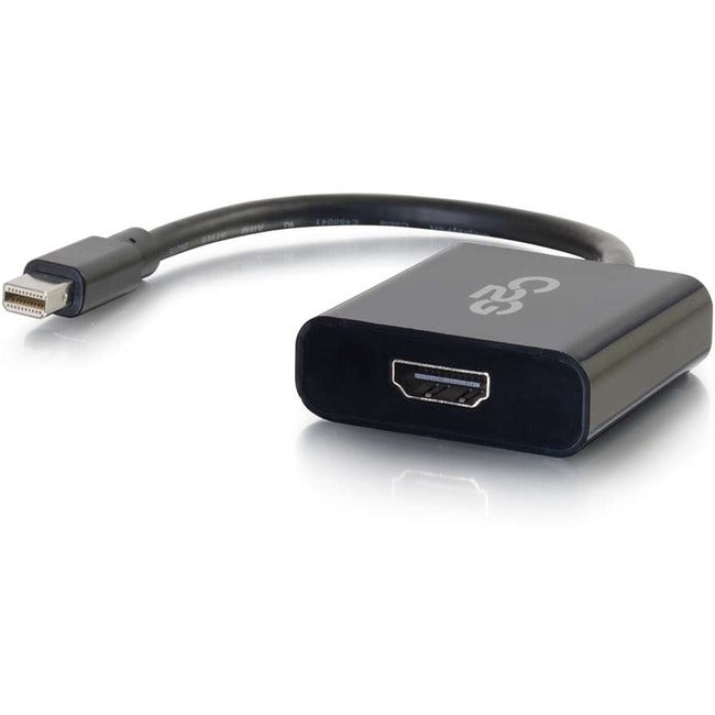 C2G Mini DisplayPort-auf-HDMI-Adapter – Aktiver Adapter-Konverter – Schwarz