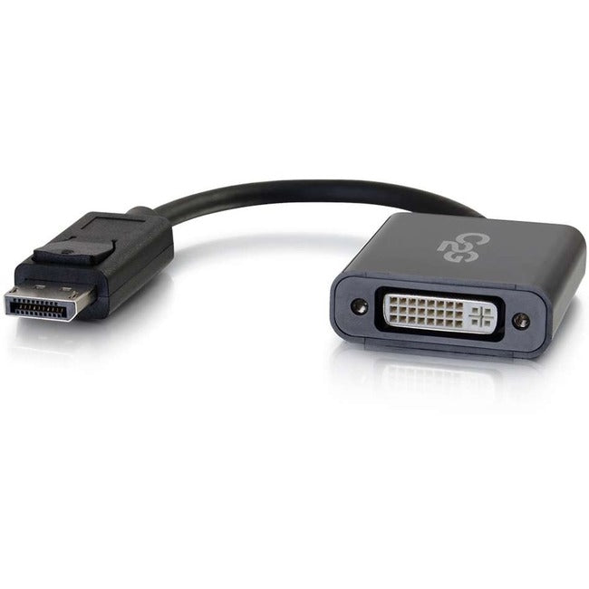 C2G DisplayPort-zu-DVI-Adapter – DisplayPort-zu-DVI-D-Aktivkonverter – Schwarz