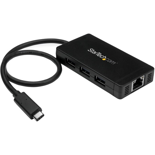 StarTech.com USB-C to Ethernet Adapter - Gigabit - 3 Port USB C to USB Hub and Power Adapter - Thunderbolt 3 Compatible Default Title