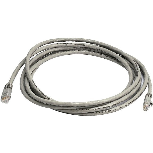 Monoprice Cat6 24AWG UTP Ethernet Network Patch Cable, 10ft Gray Default Title