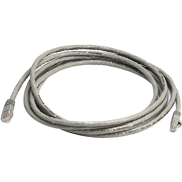Monoprice Cat6 24AWG UTP Ethernet Network Patch Cable, 10ft Gray Default Title