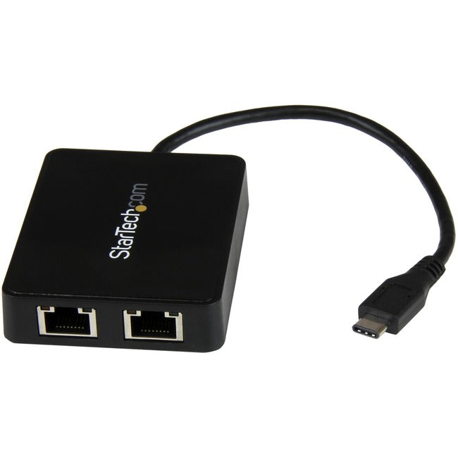 StarTech.com USB-C-zu-Dual-Gigabit-Ethernet-Adapter mit USB 3.0-Anschluss (Typ A) – USB-Typ-C-Gigabit-Netzwerkadapter