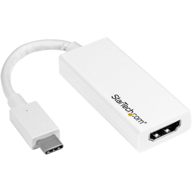 StarTech.com USB-C to HDMI Adapter - White - 4K 60Hz - Thunderbolt 3 Compatible - USB-C Adapter - USB Type C to HDMI Dongle Converter Default Title