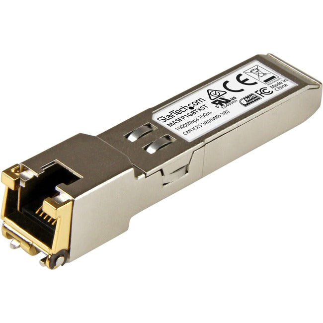 StarTech.com Cisco Meraki MA-SFP-1GB-TX Compatible SFP Module - 10/100/1000BASE-TX Copper SFP Transceiver - Lifetime Warranty - 1 Gbps - Maximum Transfer Distance: 100 m (328 ft)