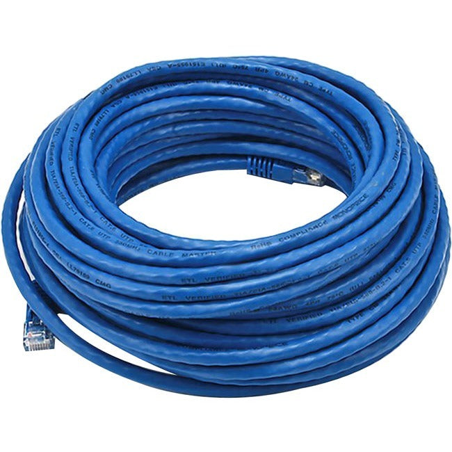 Monoprice Cat6 24AWG UTP Ethernet Network Patch Cable, 50ft Blue Default Title