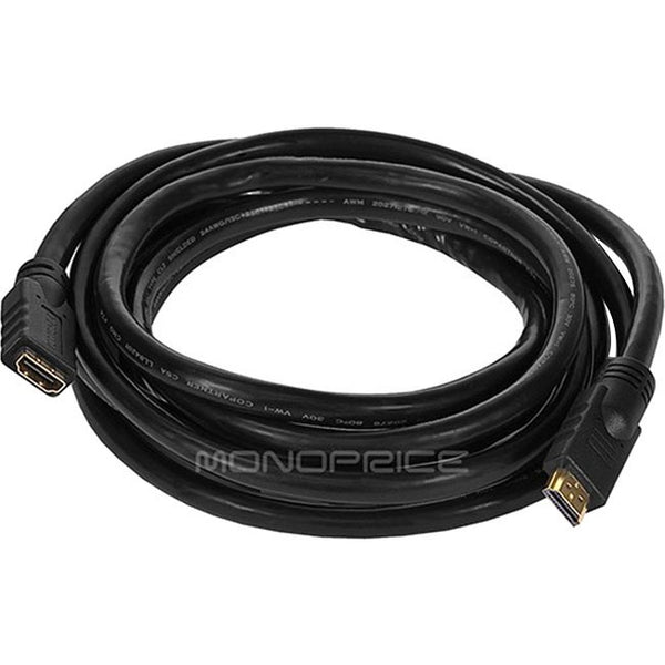 Monoprice Commercial Series High Speed HDMI Extension Cable, 10ft Black Default Title