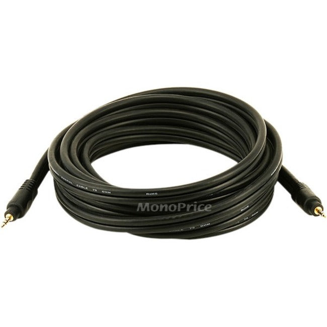 Monoprice, Inc. Stereo M To Stereo M Cable 15ft - Black Default Title
