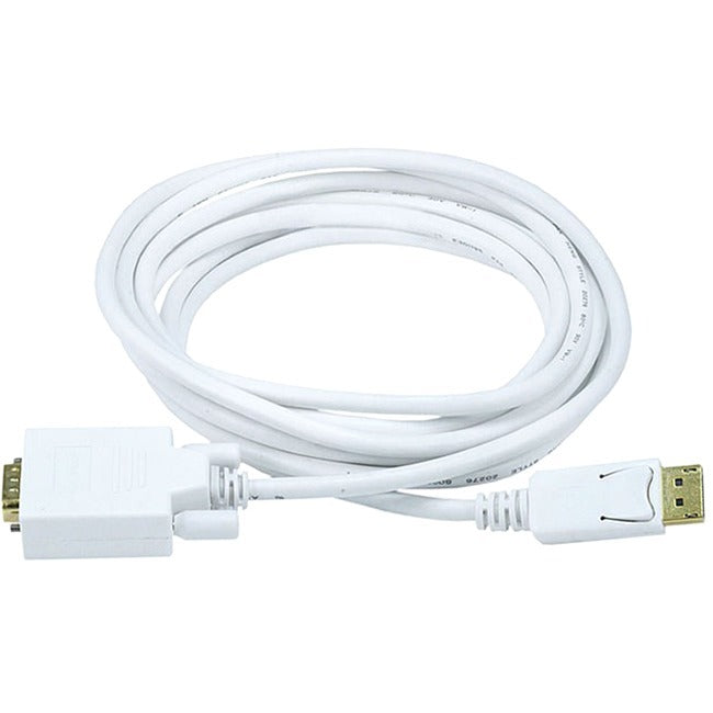 Monoprice 10ft 28AWG DisplayPort to VGA Cable - White Default Title