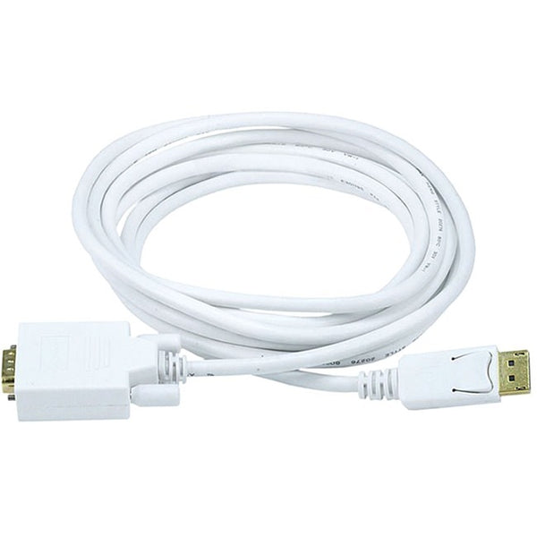 Monoprice 10ft 28AWG DisplayPort to VGA Cable - White Default Title
