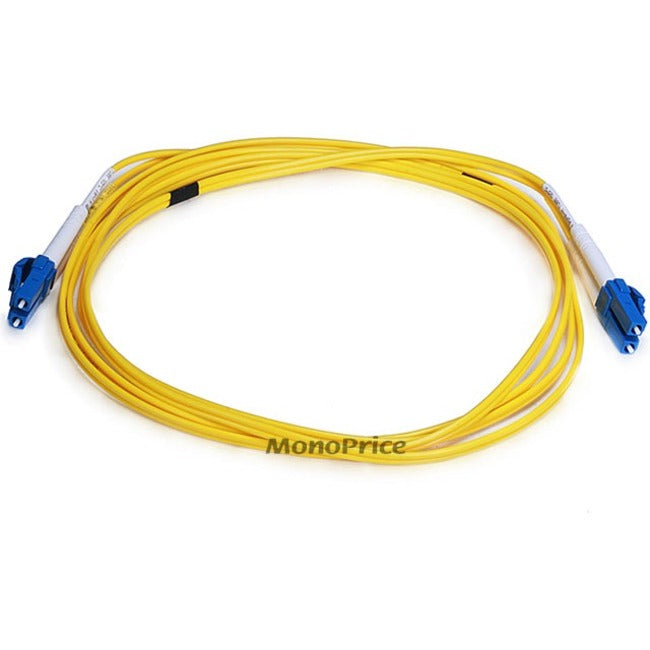 Monoprice Fiber Optic Cable, LC/LC, Single Mode, Duplex - 2 meter (9/125 Type) - Yellow Default Title