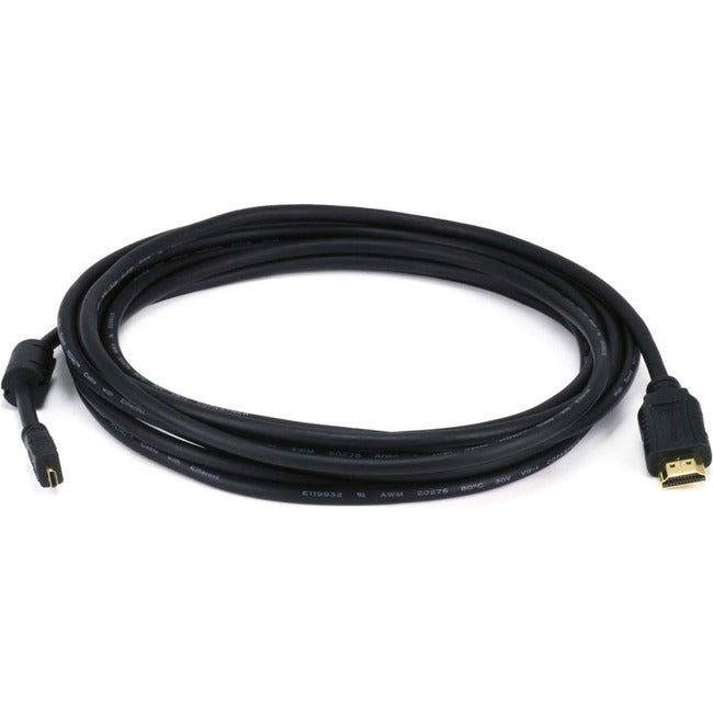 Monoprice Standard HDMI Cable with Ethernet and HDMI Micro Connector, 15ft