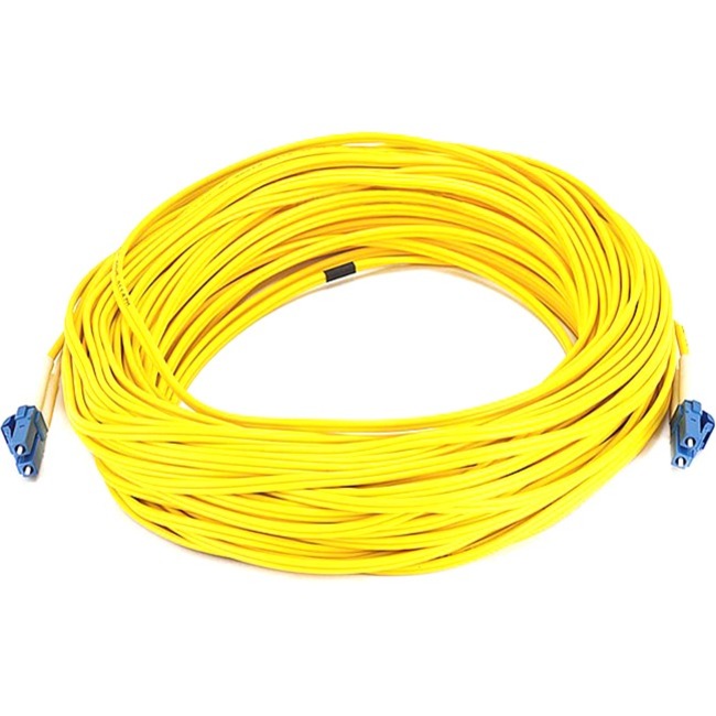 Monoprice Fiber Optic Cable, LC/LC, Single Mode, Duplex - 30 meter (9/125 Type) - Yellow Default Title