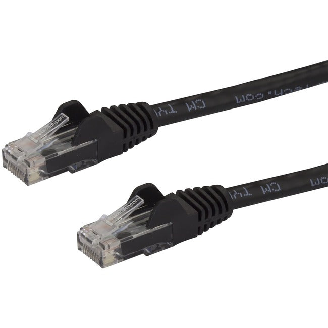 StarTech.com 8 ft Black Cat6 Cable with Snagless RJ45 Connectors - Cat6 Ethernet Cable - 8ft UTP Cat 6 Patch Cable