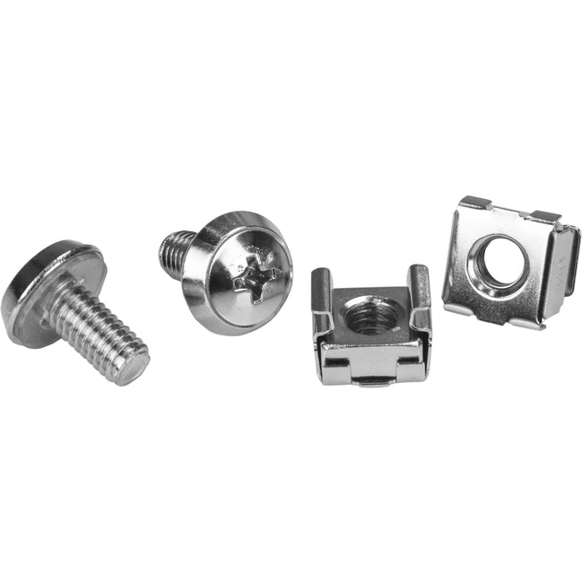 StarTech.com Rack Screws - 20 Pack - Installation Tool - 12 mm M6 Screws - M6 Nuts - Cabinet Mounting Screws and Cage Nuts Default Title