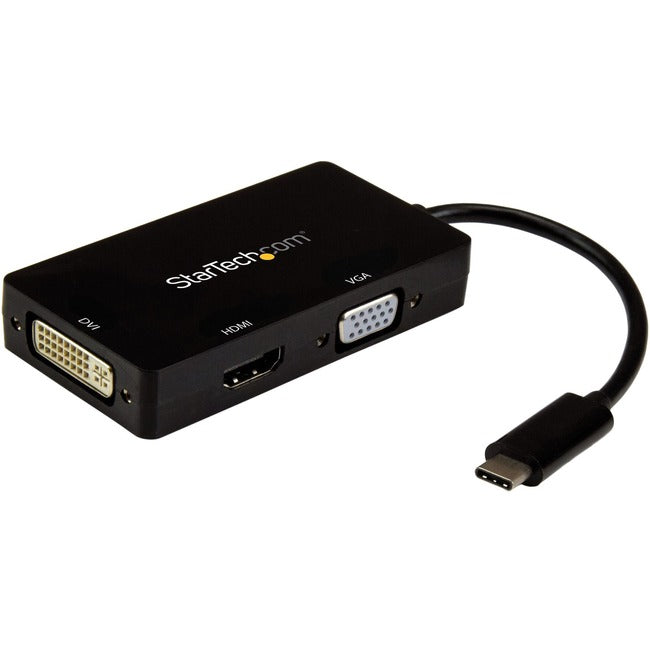 StarTech.com USB-C Multiport Video Adapter - 3-in-1 USB Type-C Video Adapter - USB-C to VGA, DVI, HDMI - 4K 30 Hz - CDPVGDVHDBP Default Title