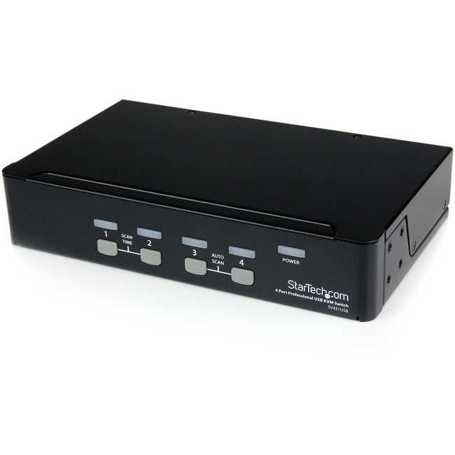 StarTech.com StarView SV431USB - KVM switch - USB - 4 ports - 1 local user - USB - 1U Default Title