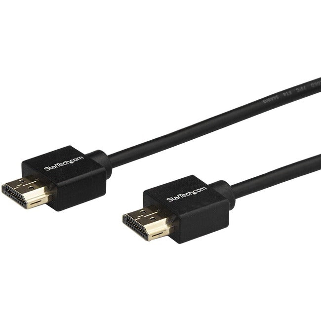 StarTech.com 2 m 6 ft HDMI-Kabel mit Klemmanschlüssen – 4K-HDMI-Kabel – Premium-HDMI-Kabel 2.0 – 4K 60 Hz – HDMI-Monitorkabel – HDMI-Kabel für Fernseher