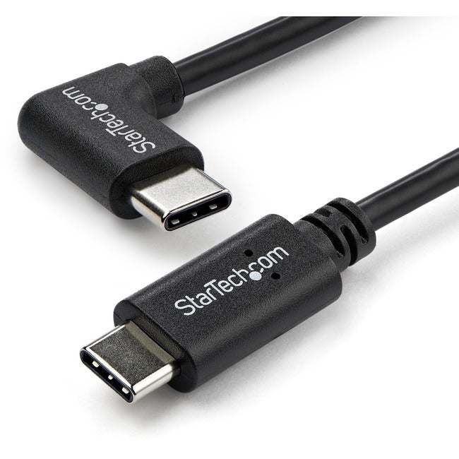 StarTech.com 1m 3 ft Right Angle USB-C Cable M/M - USB 2.0 - USB Type C Cable - 90 degree USB-C Cable - USB C to USB C Cable - USB-C Charge Cable Default Title