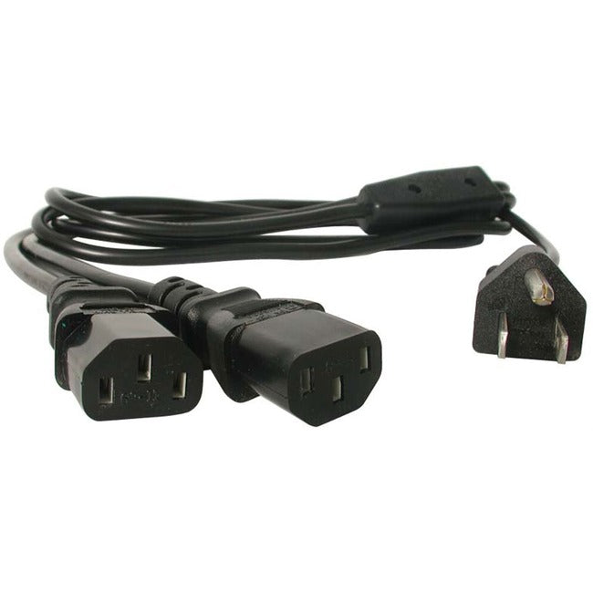 StarTech.com 6 ft Standard Y Computer Power Cord NEMA 5-15P to 2x C13 - IBM Power Y Cable - Power splitter - 1.83 m Default Title