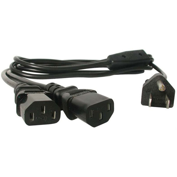 StarTech.com 6 ft Standard Y Computer Power Cord NEMA 5-15P to 2x C13 - IBM Power Y Cable - Power splitter - 1.83 m Default Title