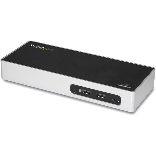 StarTech.com Dual Monitor USB 3.0 Docking Station - Mac & Windows - HDMI & DVI + DVI to VGA Adapter - Port Replicator with 6x USB 3.0 Ports