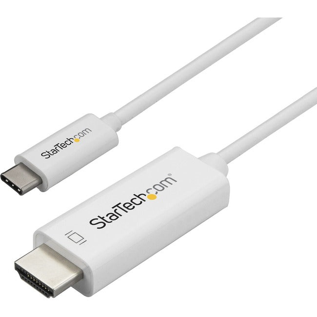 StarTech.com 1m / 3 ft USB C to HDMI Cable - Computer Monitor Cable - 4K at 60Hz - White