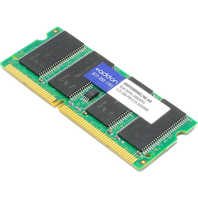 AddOn AA2133D4SR8S/4G x1 Dell SNPFDMRMC/4G Compatible 4GB DDR4-2133MHz Unbuffered Single Rank x8 1.2V 260-pin CL15 SODIMM
