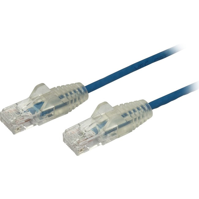 StarTech.com 10 ft CAT6 Cable - Slim CAT6 Patch Cord - Blue Snagless RJ45 Connectors - Gigabit Ethernet Cable - 28 AWG - LSZH (N6PAT10BLS)