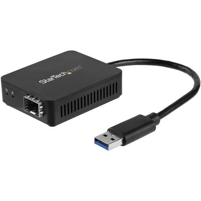 StarTech.com USB to Fiber Optic Converter - Open SFP - USB 3.0 to Gigabit Ethernet Network Adapter - 1000BASE-SX/LX - Windows / Mac / Linux