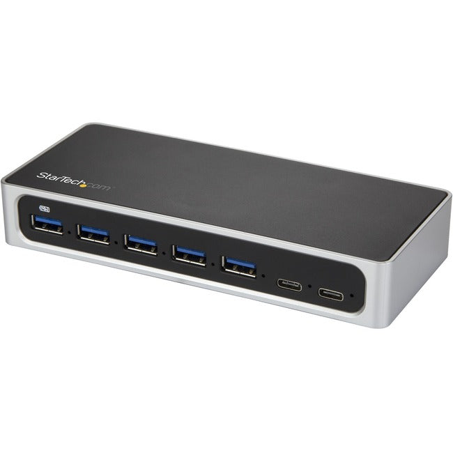 StarTech.com 7 Port USB C Hub - USB-C to 5x USB-A and 2x USB-C - USB 3.0 - 7 port USB Hub - USB C to USB A Hub - Powered USB Hub - USB Type C to USB