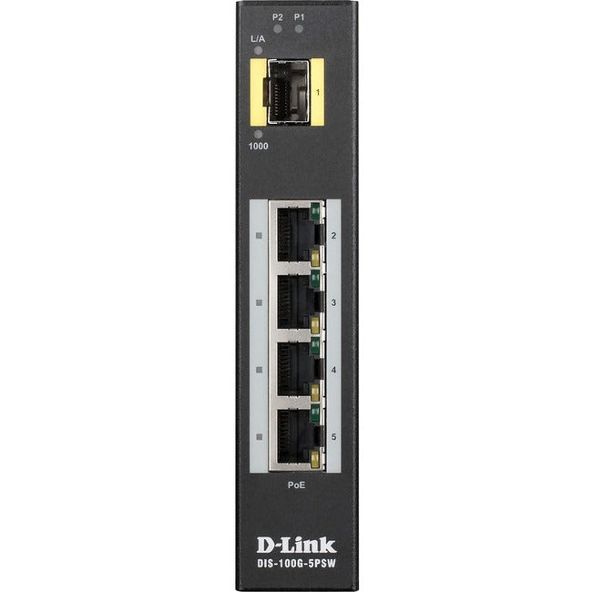 D-Link Industrial Gigabit Unmanaged PoE Switch with SFP Slot Default Title
