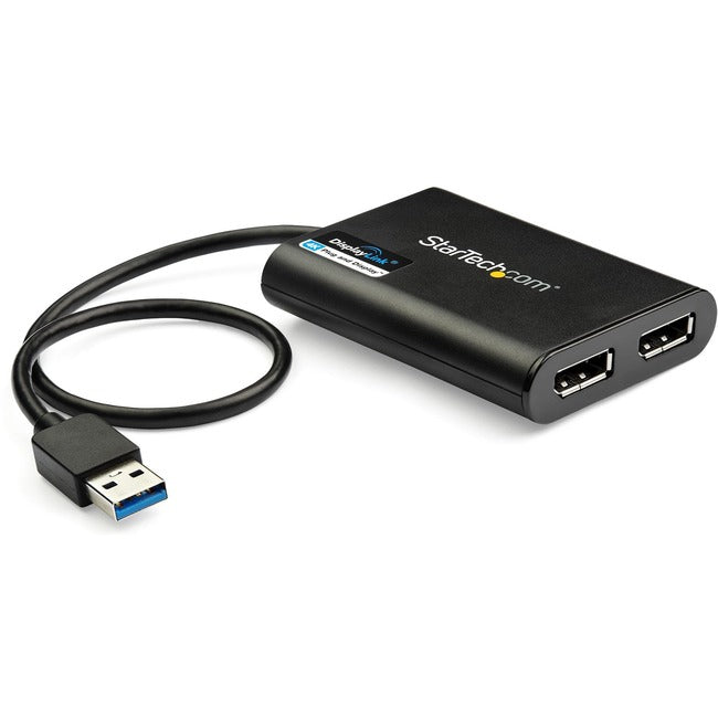 StarTech.com USB to Dual DisplayPort Adapter - 4K 60Hz - USB 3.0 5Gbps - USB Dual Monitor Adapter - Dual DisplayPort Adapter - DisplayLink Certified Default Title