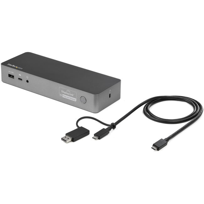 StarTech.com USB-C Docking Station with USB-A Laptop Compatibility - 60W PD