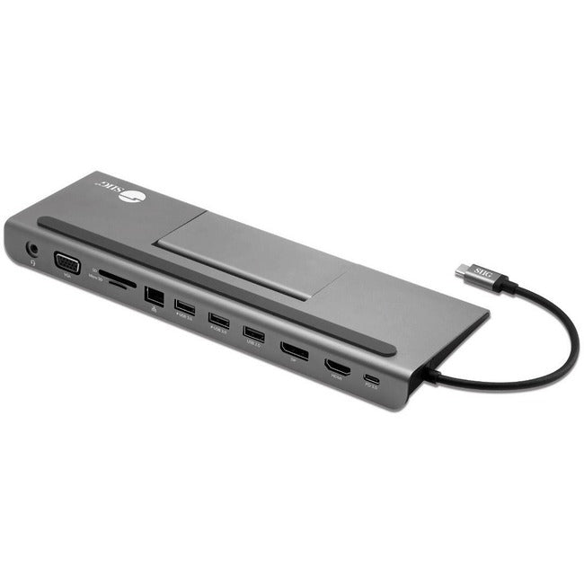 SIIG Aluminum USB-C MST Video Docking Station with PD