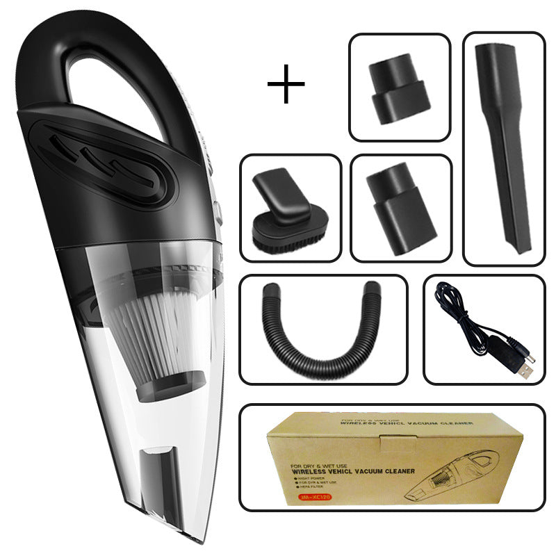 12V Mini Car Vacuum Cleaner 6000Pa Auto Vacuum Cleaner 120W Car Interior Vacuum Cleaner Handheld Vacuum Cleaner For Wet And Dry USB Plug