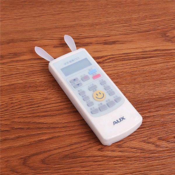 Remote Control Dust Cover Lovely Rabbit Air-condition Waterproof Silicone Cases Protector Cute Rabbit Ear Luminous Style 2