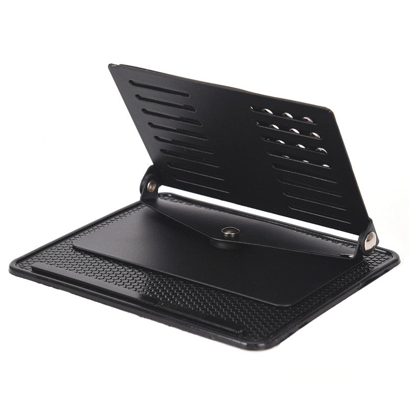 Black Portable Car Mobile Phone Holder Anti-slip Mat GPS Mount Bracket 360 Degree Rotatable Dashboard Anti Slip Pad Silicone