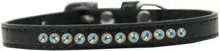Ab-Crystal-Size-12-Black-Puppy-Collar-GreatEagleInc-319642469