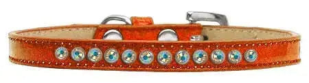 Ab-Crystal-Size-14-Orange-Puppy-Ice-Cream-Collar-GreatEagleInc-319626689