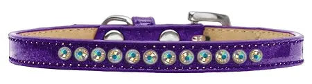 Ab Crystal Size 14 Purple Puppy Ice Cream Collar Default Title