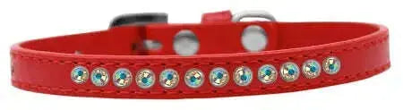 Ab-Crystal-Size-14-Red-Puppy-Collar-GreatEagleInc-319640852