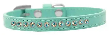 Ab-Crystal-Size-16-Aqua-Puppy-Collar-GreatEagleInc-319642778