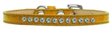 Ab-Crystal-Size-16-Gold-Puppy-Ice-Cream-Collar-GreatEagleInc-319627011