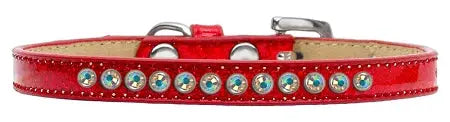 Ab Crystal Size 16 Red Puppy Ice Cream Collar Default Title