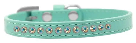 Ab Crystal Size 8 Aqua Puppy Collar Default Title